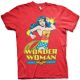 Wonder Woman T-Shirt Classic Tee-Red-L